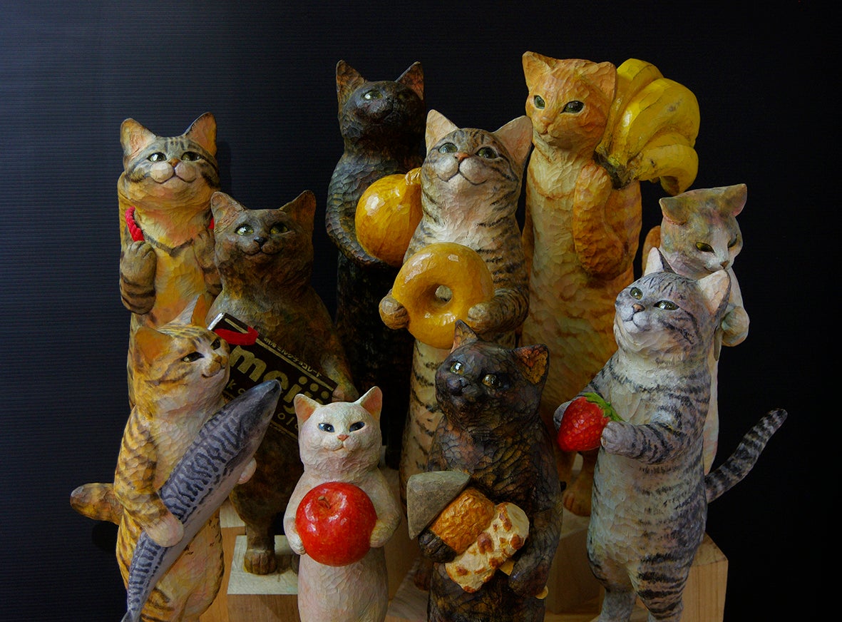 美品】なぶら家 魅せる 猫の手リリーサー 桜模様